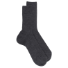 Gerippte Socken aus Wolle für Herren - Grau