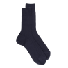 Gerippte Socken aus Wolle für Herren - Dunkelblau