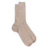 Gerippte Socken aus Wolle für Herren - Beige