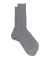 Gerippte Socken aus merzerisierter Baumwolle - Grau