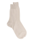 Beige Socken aus merzerisierter Baumwolle
