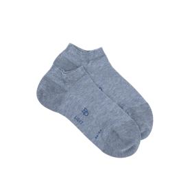 Damen Sneaker-Socken aus feiner Baumwolle - Eisblau | Doré Doré