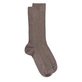 Socken aus Baumwolle Ohne Gummizug - Hellbraun
