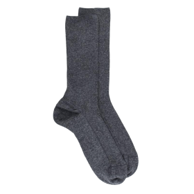 Socken aus Baumwolle Ohne Gummizug - Grau