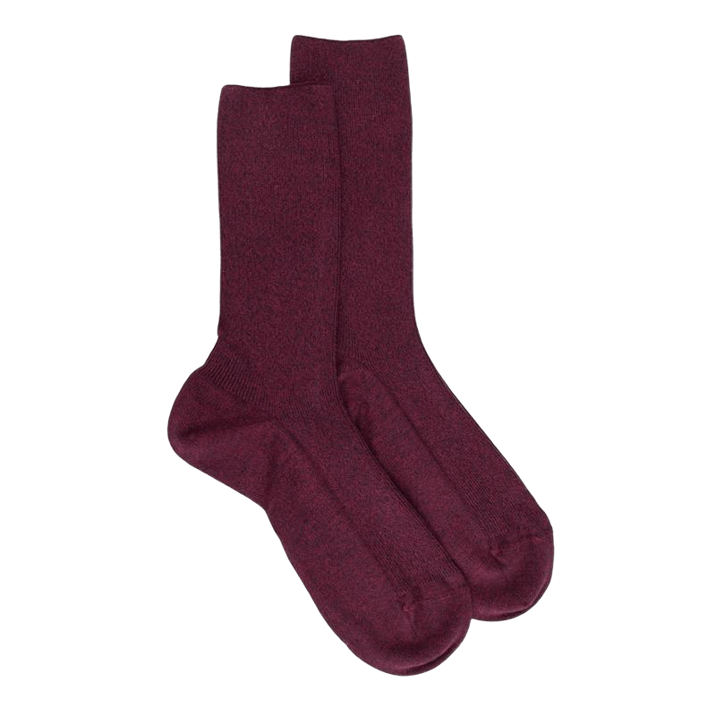 Socken aus Baumwolle Ohne Gummizug - Pflaume