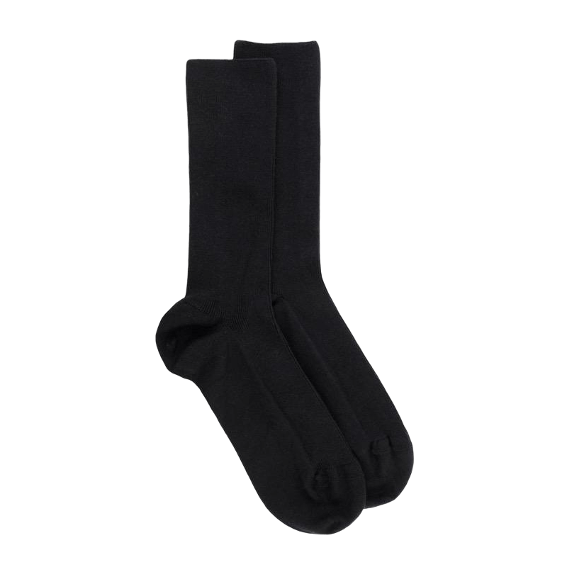 Socken aus Baumwolle Ohne Gummizug - Schwarz