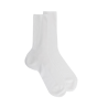 Socken aus merzerisierter Baumwolle - Weiß