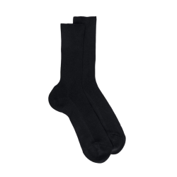 Socken aus merzerisierter Baumwolle - Schwarz