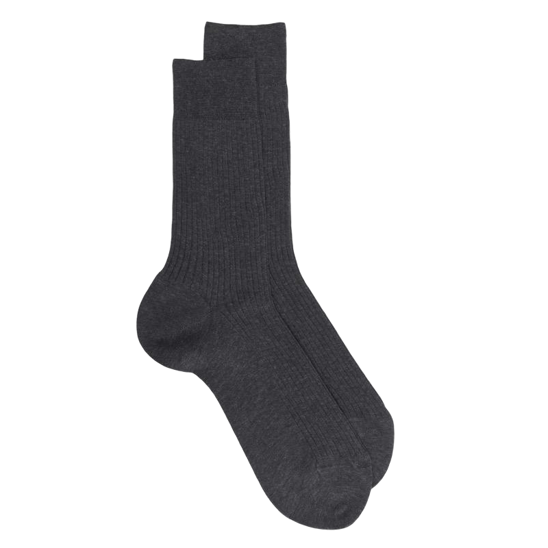 Dunkelgraue Socken Dore Dore aus 100% merzerisierter Baumwolle