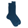 Gerippte Socken aus merzerisierter Baumwolle - Blau