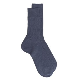 Blaue Socken Dore Dore aus merzerisierter Baumwolle
