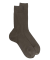 Khaki Socken aus merzerisierter Baumwolle