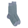 Herren Socken aus verstärkter Baumwolle, mit Caviarmuster - Eisblau/Grün