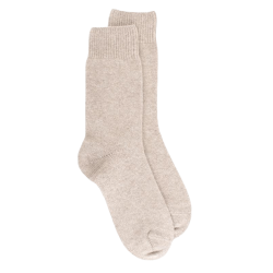 Socken aus Wolle und Kaschmir für Damen - Beige