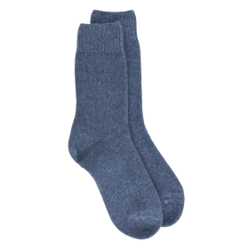 Socken Dore Dore aus Wolle und Kaschmir für Damen - Denimblau