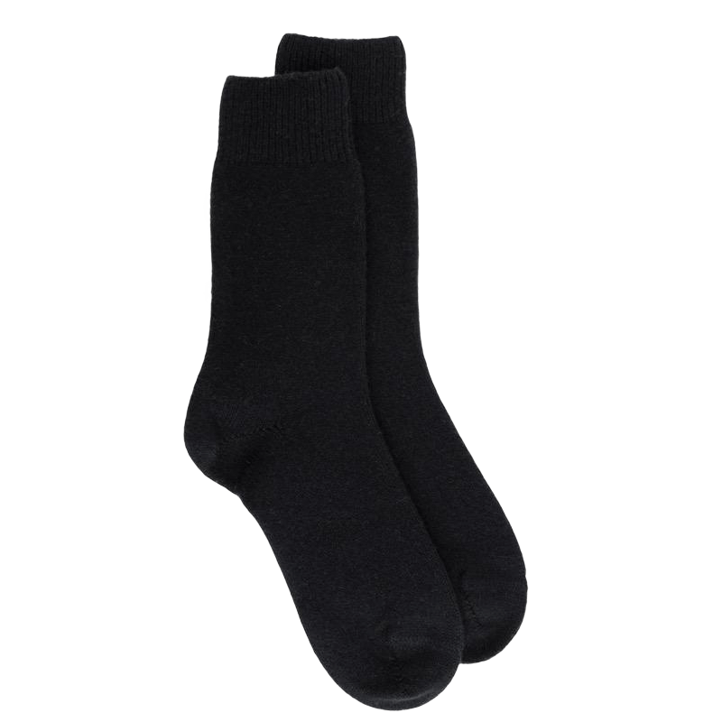 Socken aus Wolle und Kaschmir für Damen - schwarz