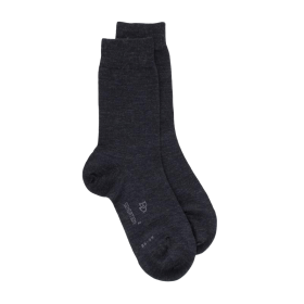 Bauwolle & Woll Socken für Damen - Grau