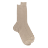 Luxus Socken aus merzerisierter Baumwolle -  Beige