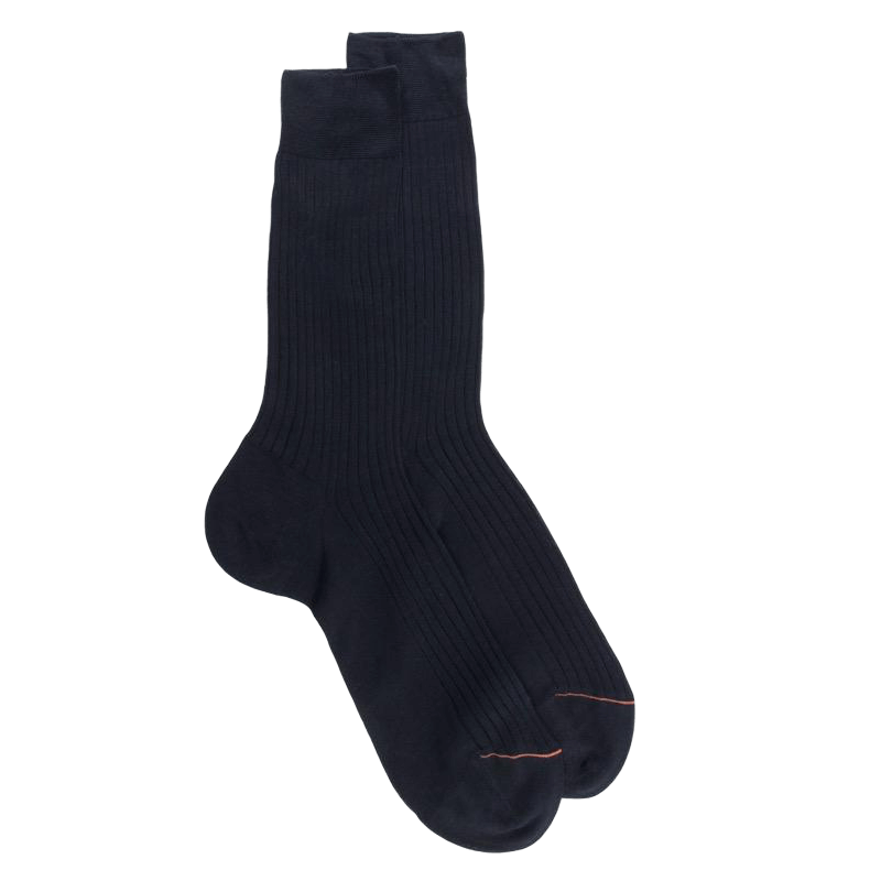 Luxus Socken aus merzerisierter Baumwolle - Dunkelblau