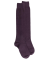 Lange Socken aus Wolle und Kaschmir für Damen einfarbig - Brombeerviolett