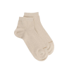 Damen Glitzer Baumwollsocken - Beige