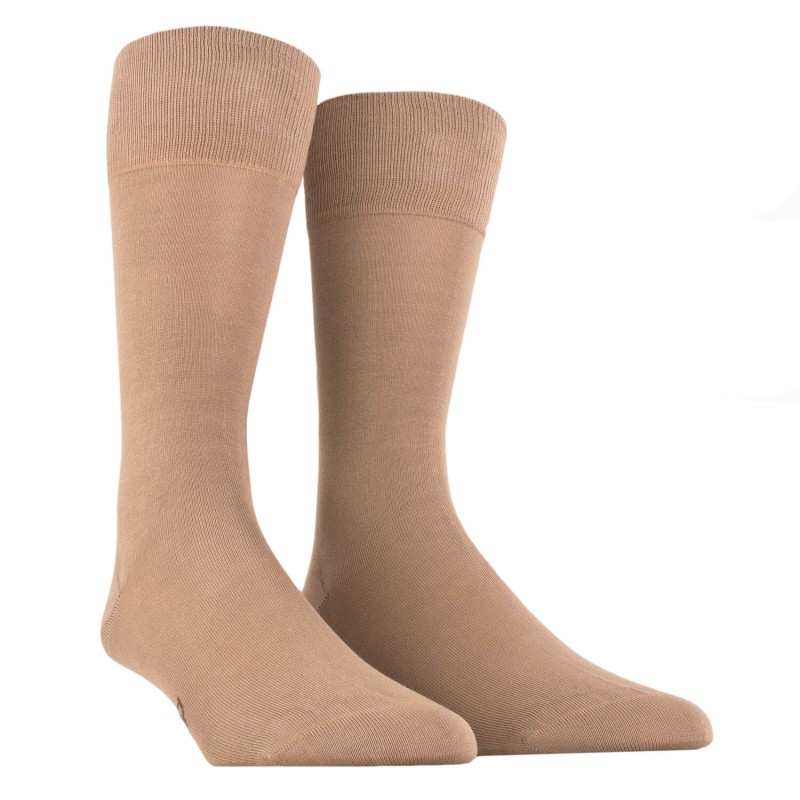 Socken DD Light aus merzerisierter Baumwolle und synthetischem Garn - Dunkelbeige