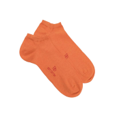 Herren Sneaker-Socken aus ägyptischer Baumwolle - Orange | Doré Doré