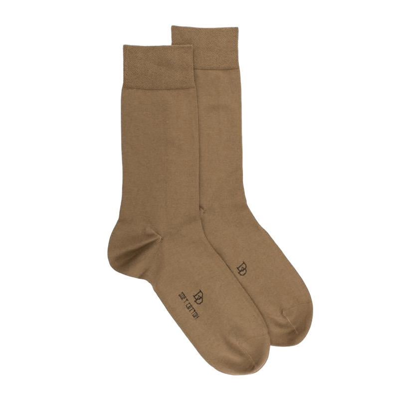 Herrensocken aus ägyptischer Baumwolle - Baobab beige | Doré Doré