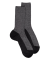 Socke aus Angorawolle und glänzendem Lurex - Schwarz