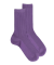 Damen Socken gerippte Baumwolle lisle - Violett