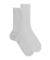 Damen Socken gerippte Baumwolle lisle - Weiß