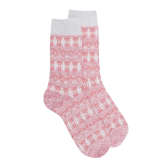 Damen Socken aus Baumwolle mit Tribals Muster - Geranium | Doré Doré