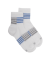 Kinder Socken aus Baumwolle mit sportlichem Streifenmuster - Weiß