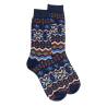 Herrensocken aus Baumwolle mit Weihnachtsmotiv - Blau