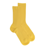 Damen Socken gerippte Baumwolle lisle - Gelb