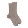 Damen Socken gerippte Baumwolle lisle - Grau | Doré Doré