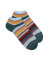 Damen Glitzer Sneaker-Socken aus Baumwolle mit Streifen - Chlorophyllgrün
