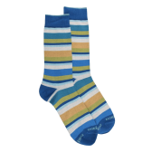 Gestreifte Herren Socken aus Baumwolle lislen - Blau | Doré Doré