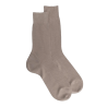 Herren gerippt 100% Baumwolle lisle Socken - Grau