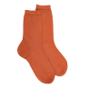 Damensocken aus Wolle mit Transparenz - Orange