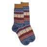 Herrensocken aus Wolle mit Weihnachtsmotiv - Navy Blau