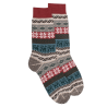 Herrensocken aus Wolle mit Weihnachtsmotiv - Sahara Beige | Doré Doré