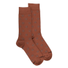 Herrensocken aus Baumwolle mit Hufeisenmuster - Orange