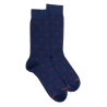 Herrensocken aus Baumwolle mit Hufeisenmuster - Blau