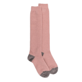 Lange Socken für Damen aus Polarwolle - Rosa | Doré Doré