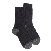 Damensocken aus Fleece - Dunkelgrau & oxfordgrau | Doré Doré