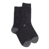 Damensocken aus Fleece - Dunkelgrau & oxfordgrau