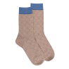 Damensocken aus Wolle mit Lochmuster - Sand | Doré Doré