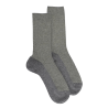 Damensocken aus Wolle und Angora ohne elastischen Bund Glanzeffekt - Grau & Cameleon