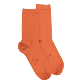 Damensocken aus feiner ägyptischer Baumwolle - Orange | Doré Doré